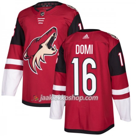 Miehille NHL Arizona Coyotes Pelipaita Max Domi 16 Adidas 2017-2018 Maroon Authentic